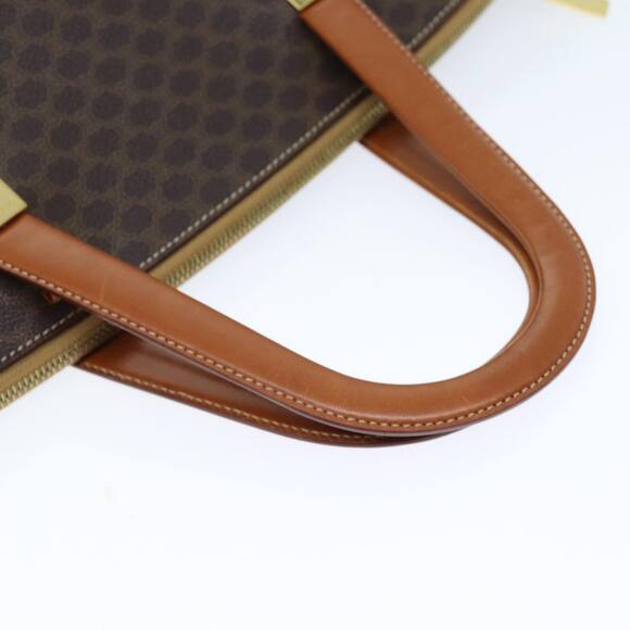 CELINE Macadam Canvas Hand Bag Pvc Brown - Picture 7 of 16